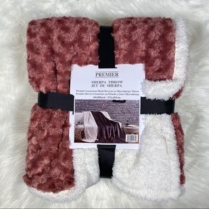 ⭐️SALE⭐️Rose Swirl Micromink Sherpa